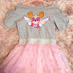 Paw Patrol Sky pink tile dress